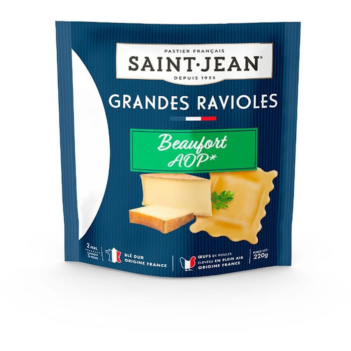 SAINT JEAN Ravioli au Beaufort AOP cuisson à l'eau