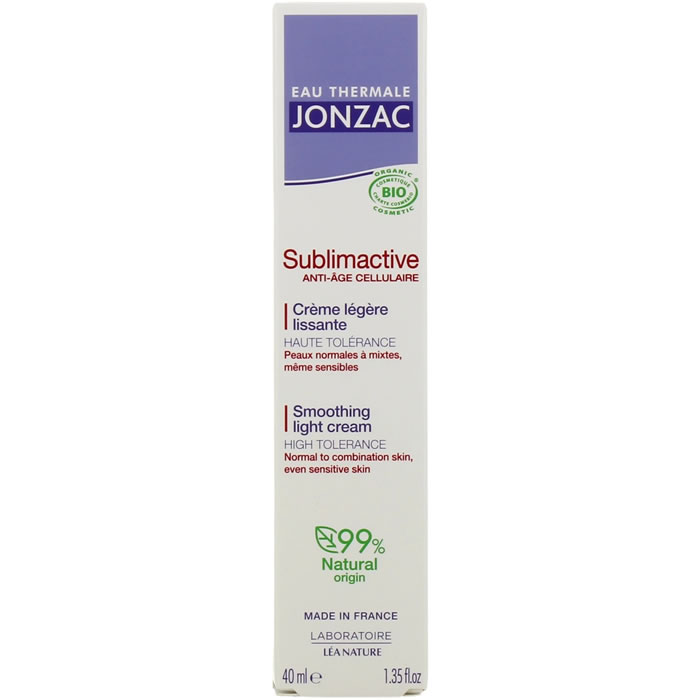EAU THERMALE JONZAC Sublimactive Crème soin anti-âge légère et lissante bio