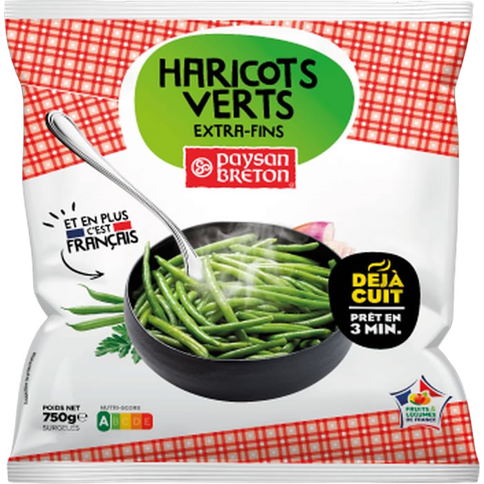PAYSAN BRETON Haricots verts cuits extra-fins