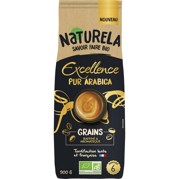 NATURELA Excellence Café en grain pur arabica N°6 bio