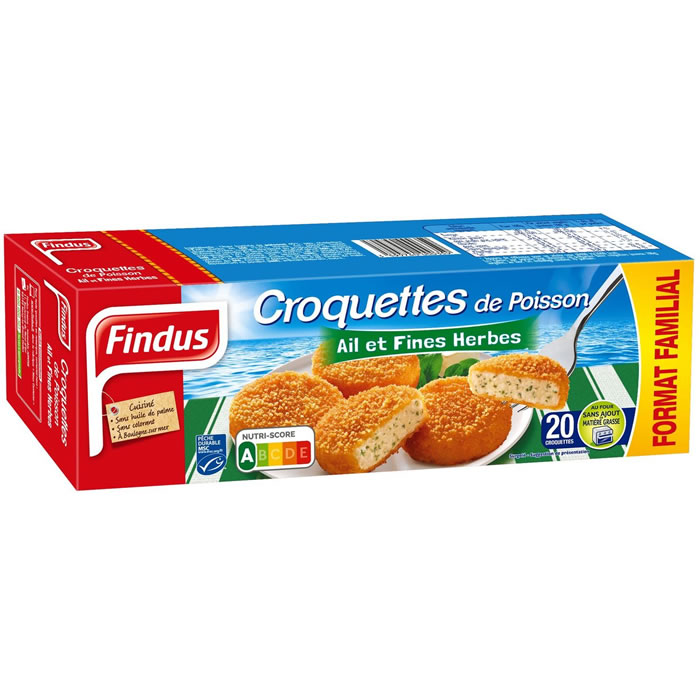 FINDUS Croquettes ail et fines herbes MSC