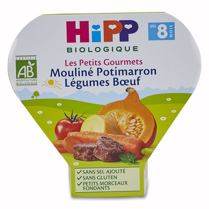 HIPP Mouliné potimarron légumes boeuf bio dès 8 mois