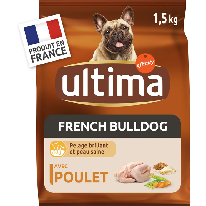 ULTIMA Spécial french bulldog Croquettes pour chien -10kg au poulet