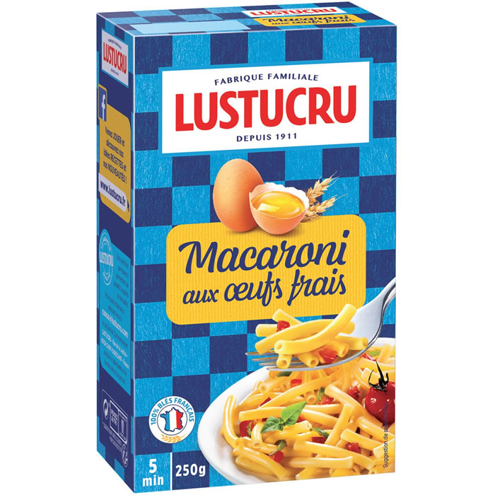 LUSTUCRU Macaroni aux oeufs frais
