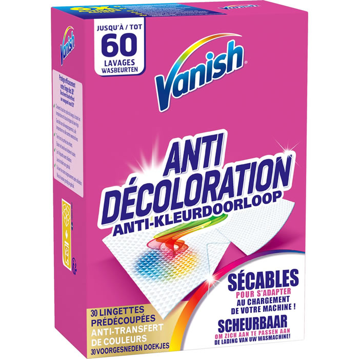 VANISH Ultra Lingettes anti-décoloration