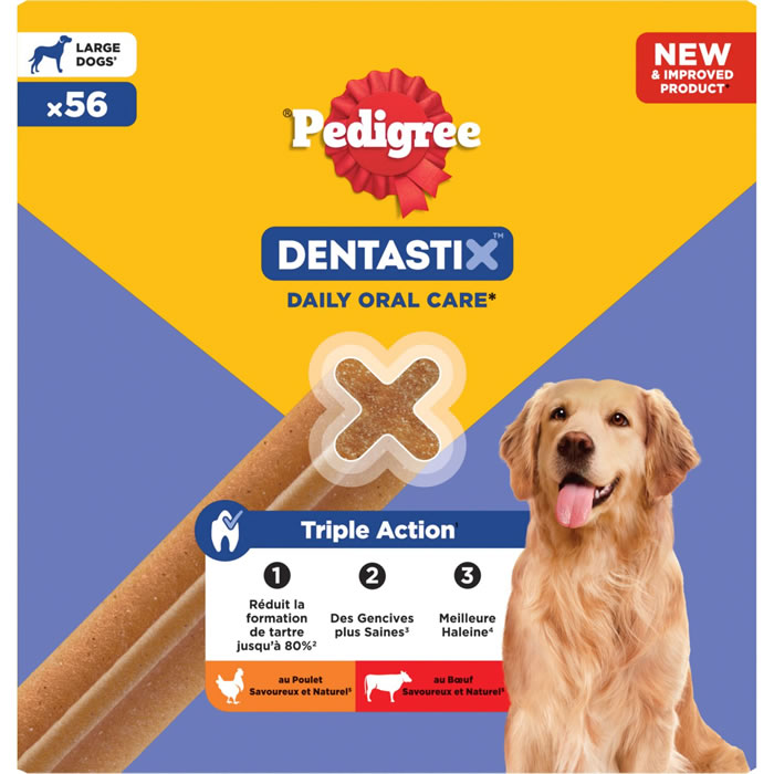 PEDIGREE Dentastix Bâtonnets hygiène bucco-dentaire pour grand chien