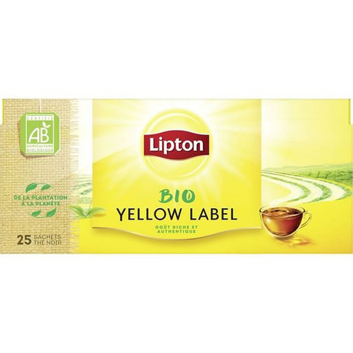 LIPTON Yellow Label Thé noir bio
