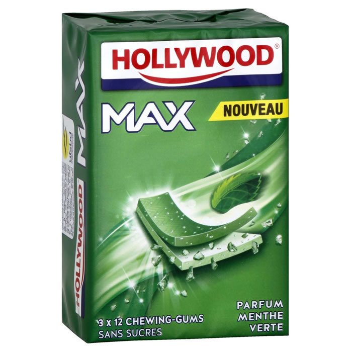 HOLLYWOOD Max Chewing-gum à la menthe verte