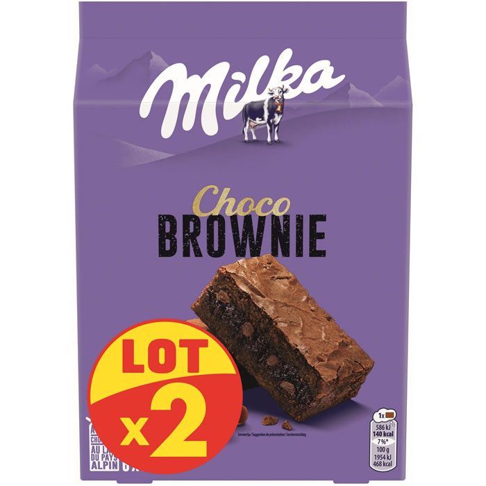MILKA Choco Brownie Gâteaux brownie aux pépites de chocolat