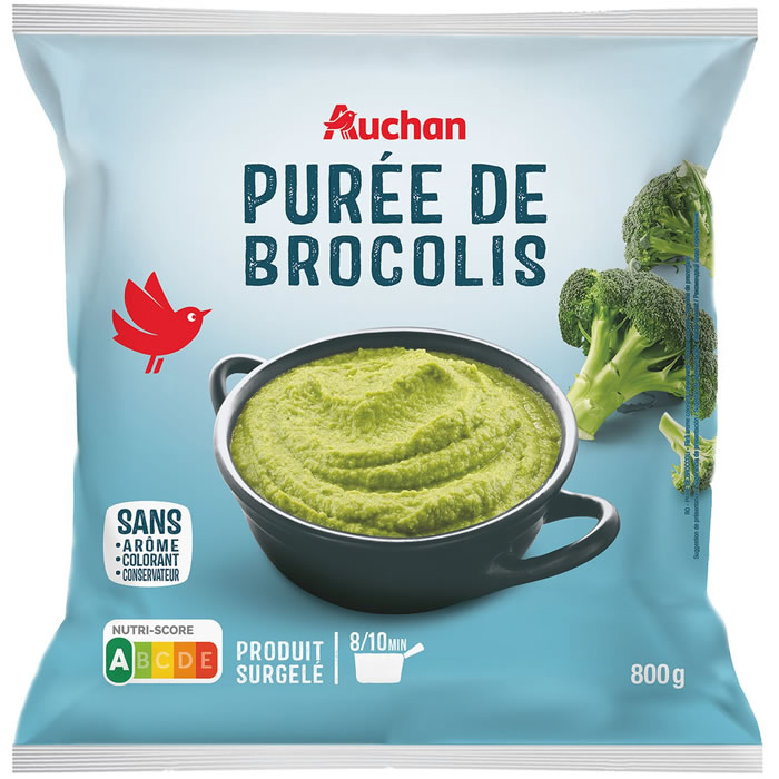 AUCHAN Purée de brocolis