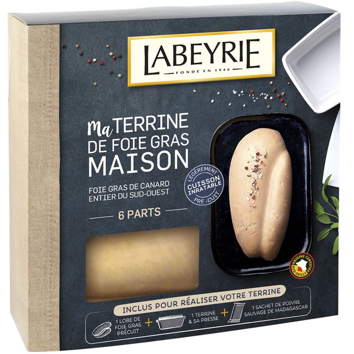 LABEYRIE Mon torchon de foie gras maison Foie gras de canard entier Sud-Ouest IGP