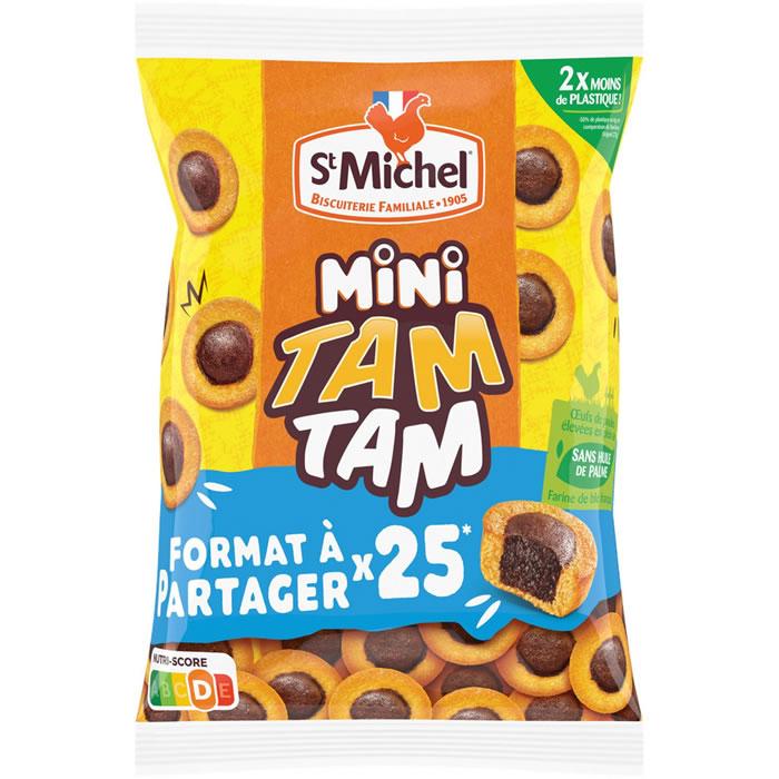 ST MICHEL Mini Tam Tam Gâteaux moelleux à la vanille et chocolat fondant