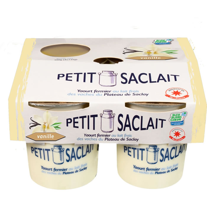 PETIT SACLAIT Yaourts aromatisés à la vanille