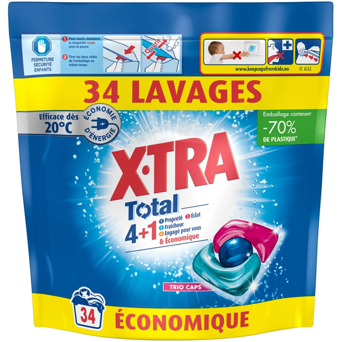 X-TRA Total Lessive capsules