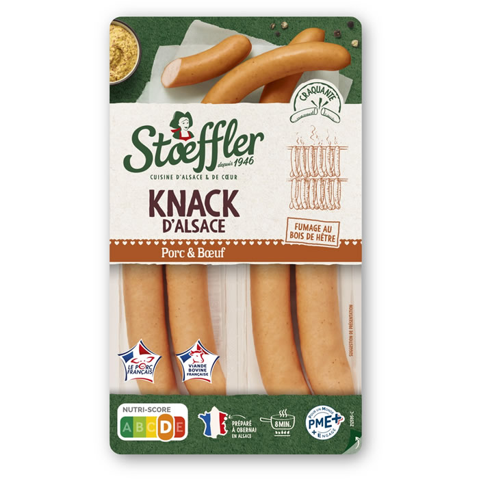 STOEFFLER Saucisses d'Alsace au porc et boeuf