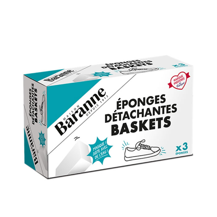 BARANNE Eponges nettoyantes et détachantes pour baskets