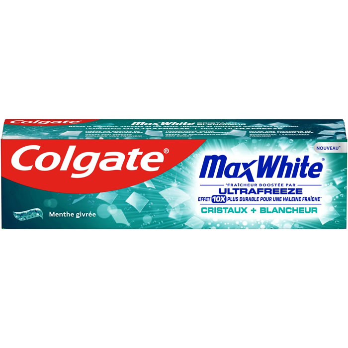COLGATE Max White Dentifrice blancheur menthe givrée