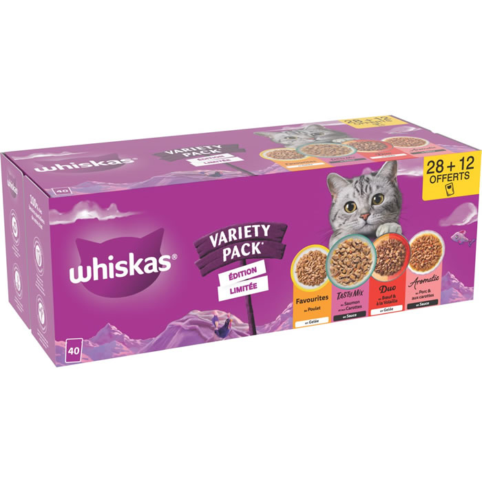 WHISKAS Assortiment de pâtée pour chat
