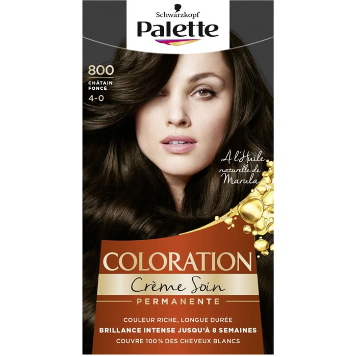SCHWARZKOPF Palette Coloration permanente châtain foncé 800
