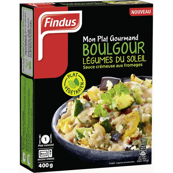 FINDUS Mont plat gourmand Boulgour légumes du soleil et sauce aux fromages