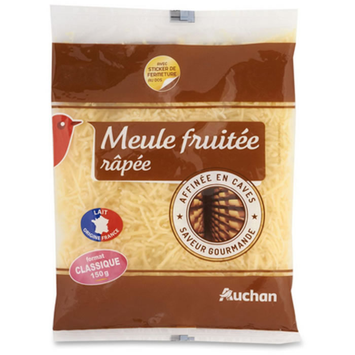 AUCHAN Meule fruitée râpée