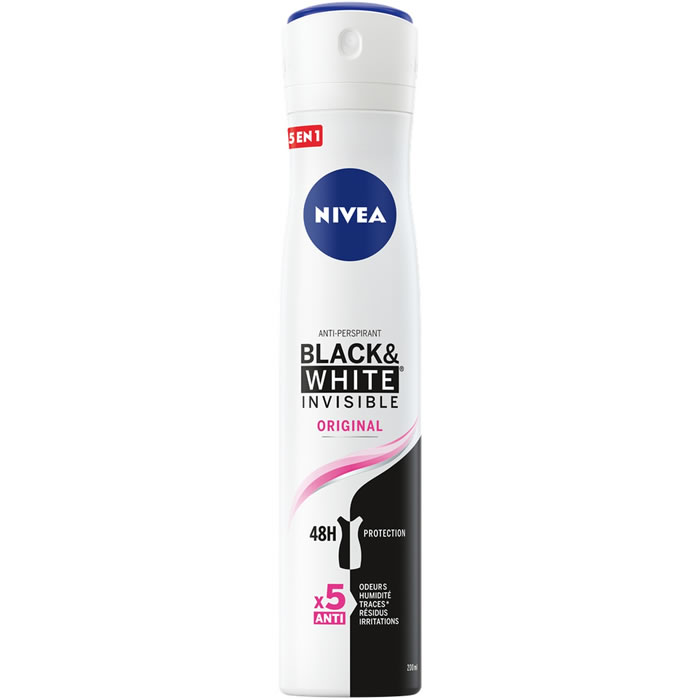 NIVEA Invisible Black & White Clear Déodorant spray 48h