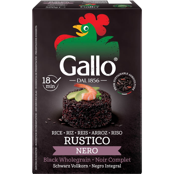 GALLO Nero Vénéré Riz noir complet rustico