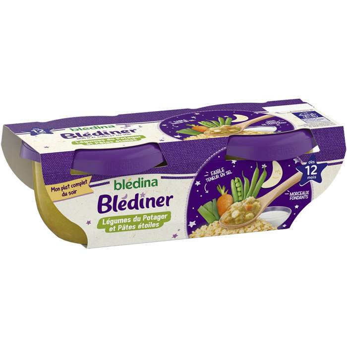 Blédina Blédiner Légumes Potager 240g - Dîner Savoureux Bébé 6-36