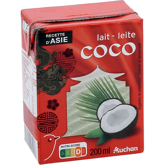 AUCHAN Recette d'Asie Lait de coco