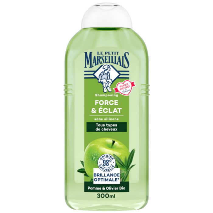 LE PETIT MARSEILLAIS Shampoing brillance à la pomme et olive