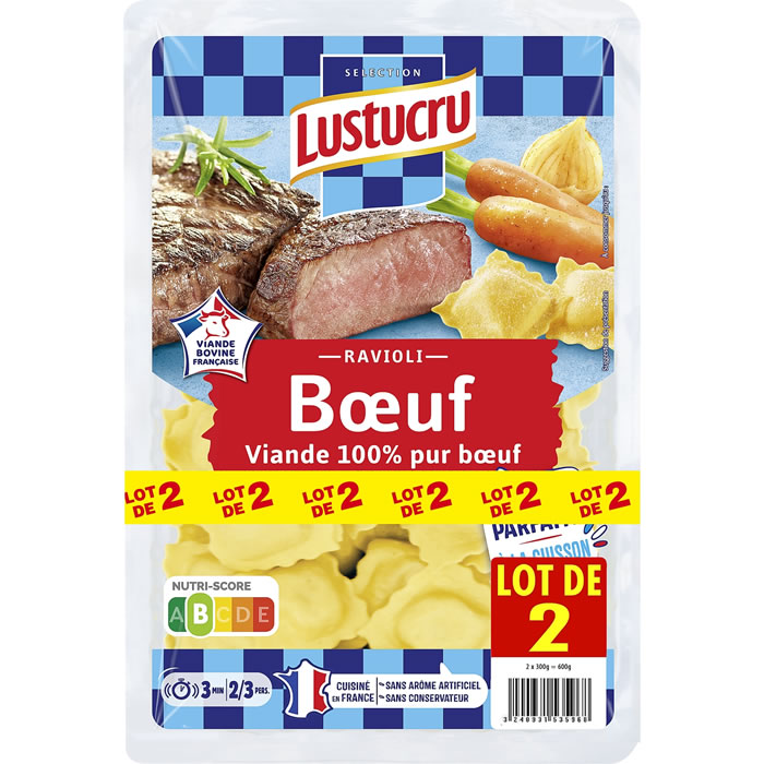LUSTUCRU Raviolis au Boeuf