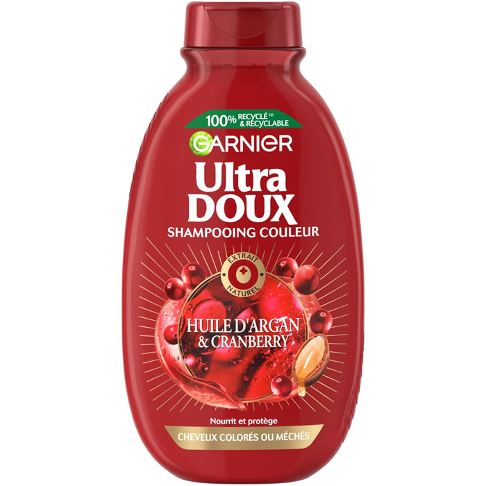 GARNIER Ultra Doux Shampoing à l'huile d'argan et cranberry