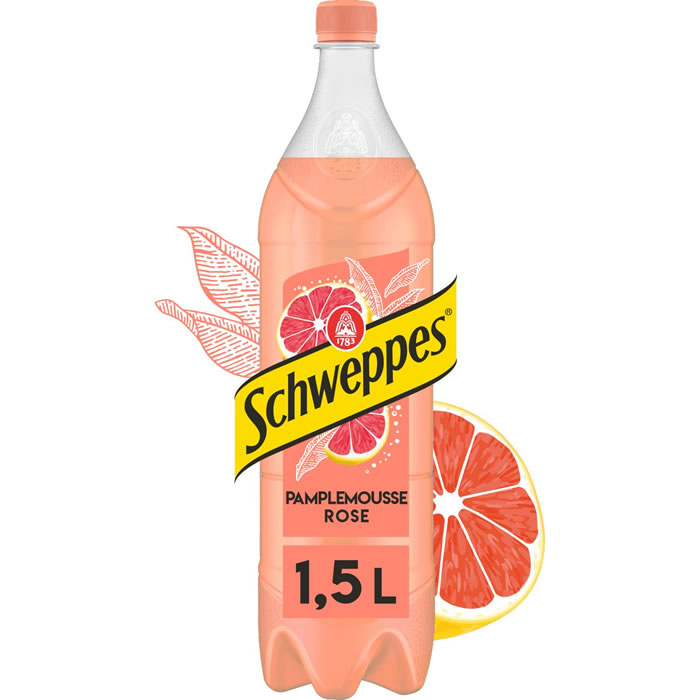 SCHWEPPES Boisson gazeuse au pamplemousse rose