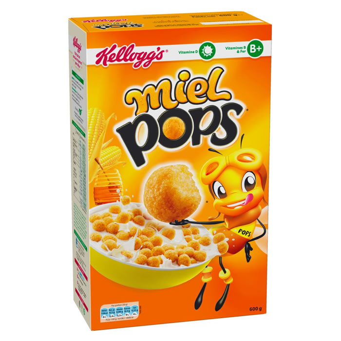 KELLOGG'S Miel Pops Céréales de maïs soufflés au miel