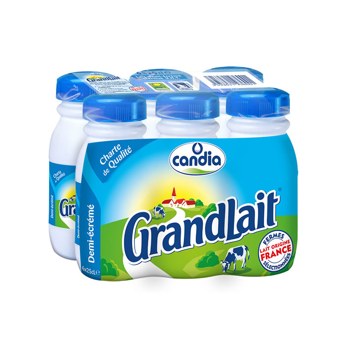 CANDIA Grandlait Lait demi-écrémé UHT