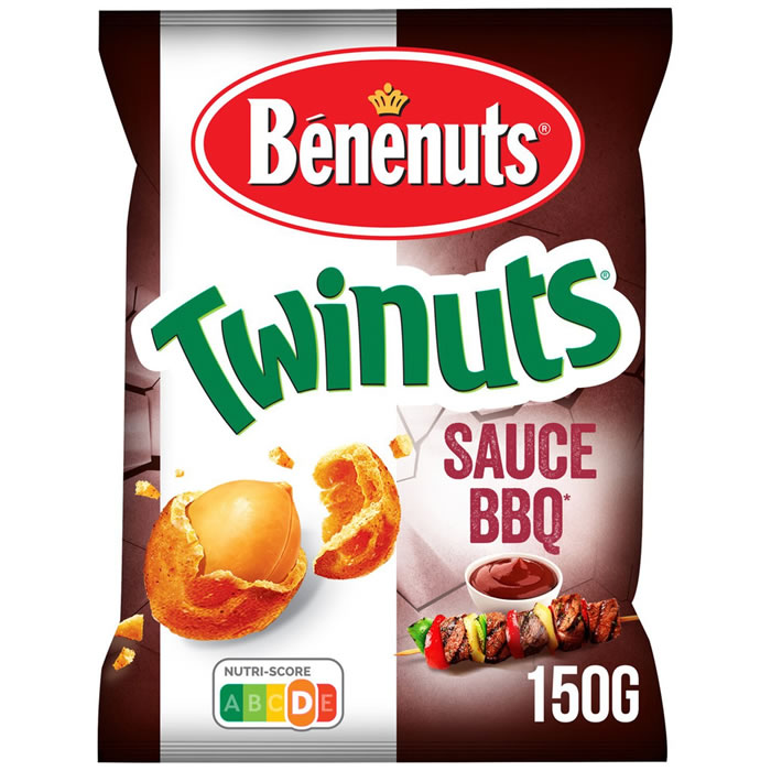 BENENUTS Twinuts Cacahuètes enrobées goût barbecue