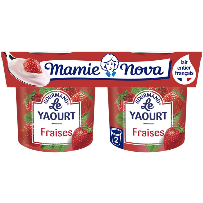 MAMIE NOVA Gourmand Yaourts à la fraise