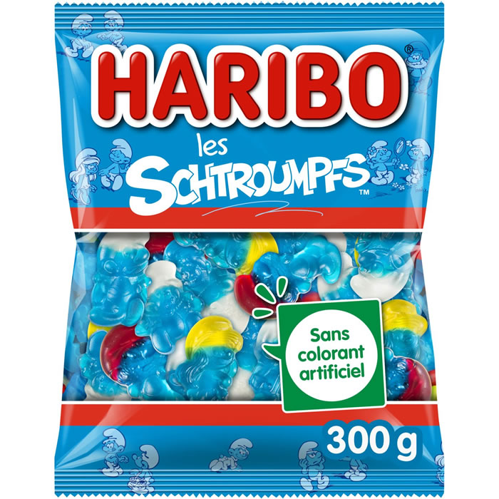 HARIBO Schtroumpfs Bonbons gélifiés