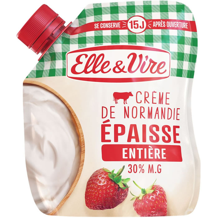 ELLE&VIRE Crème fraîche entière épaisse 30% M.G
