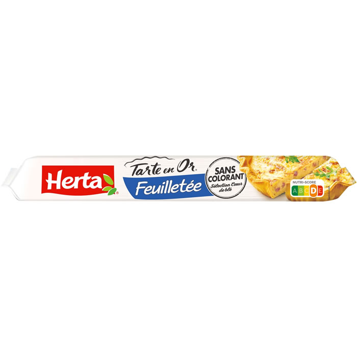HERTA Tarte en Or Pâte feuilletée sans additif