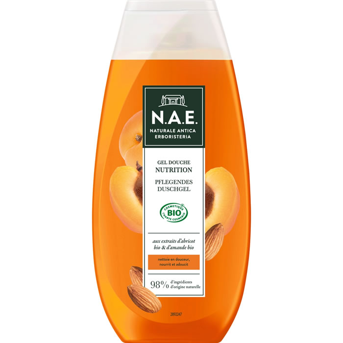 N.A.E. Gel douche nourrissant à l'extrait d'abricot et d'amande bio
