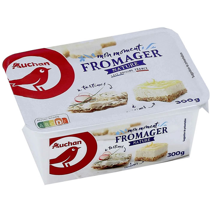 AUCHAN Fromage à tartiner nature