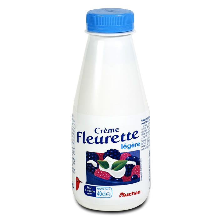 AUCHAN Fleurette Crème légère