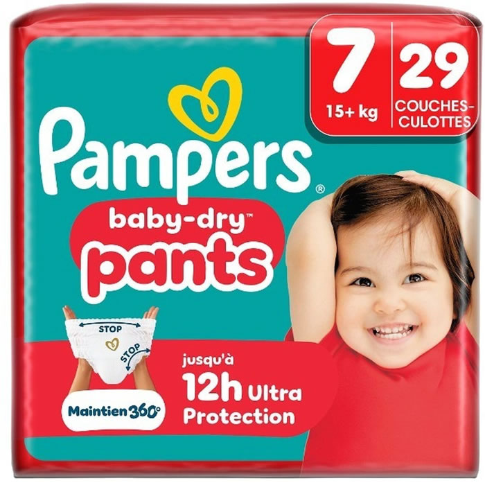 PAMPERS Baby-Dry Pants Couches-culottes taille 7 (15 kg et +)