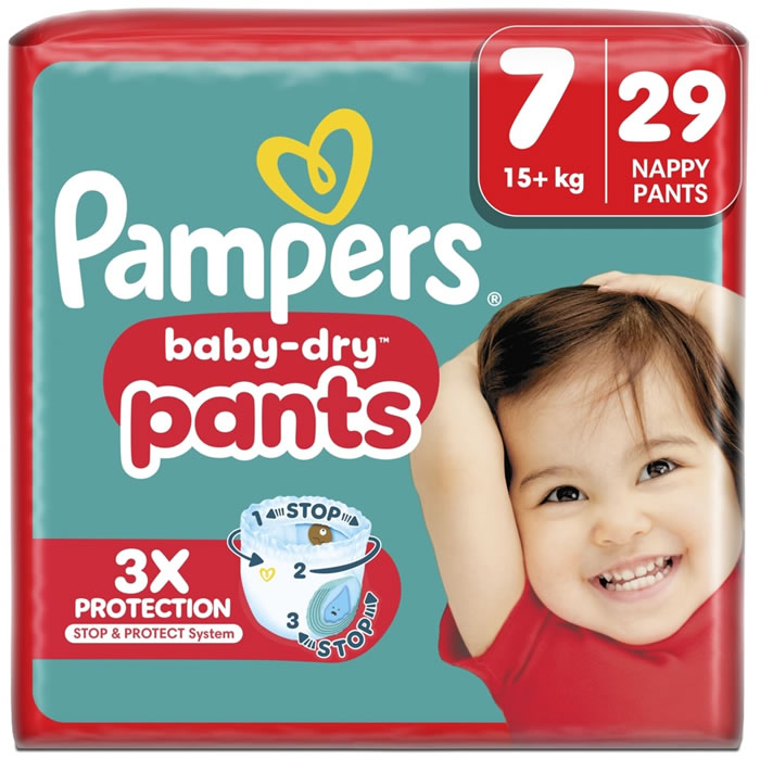 PAMPERS Baby-Dry Pants Couches-culottes taille 7 (15 kg et +)
