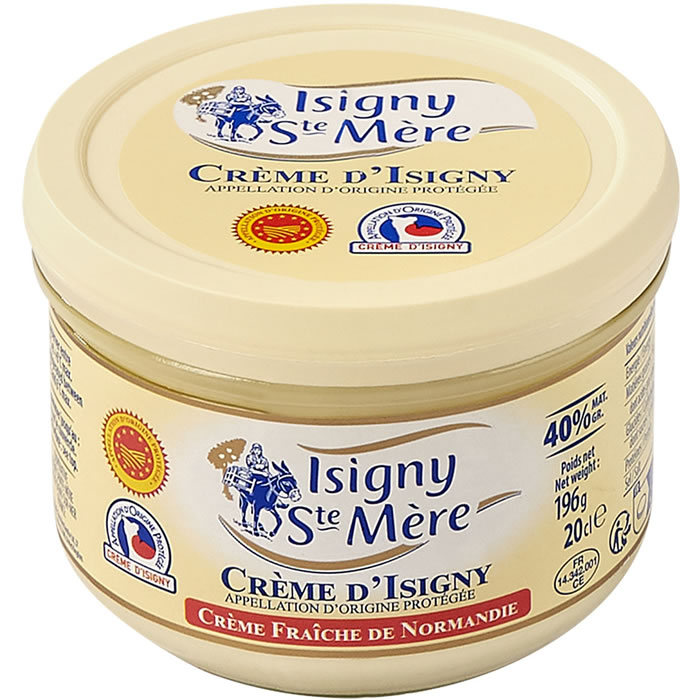 ISIGNY SAINTE MERE Crème fraîche d'Isigny AOC 40% M.G