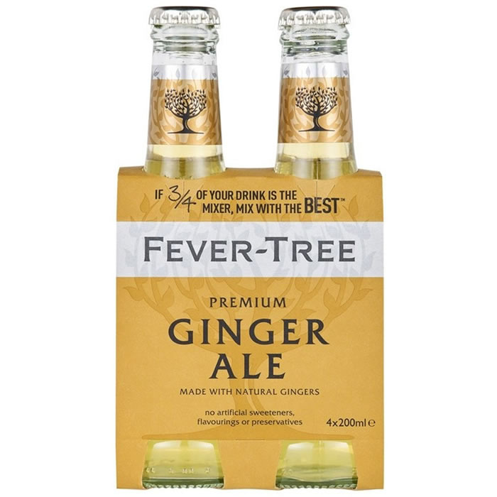 FEVER-TREE Premium Ginger Ale Boisson gazeuse aux 3 gingembres