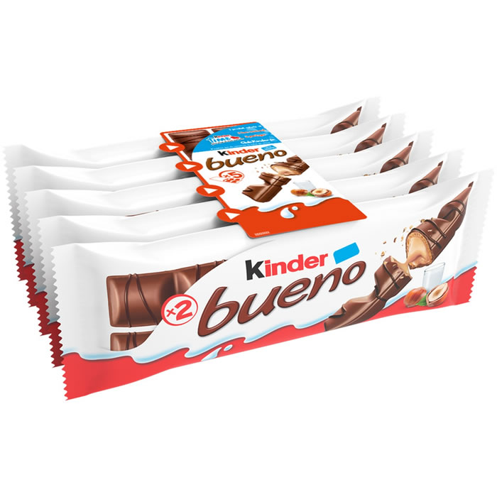 KINDER Bueno Barres chocolatées au lait et noisettes
