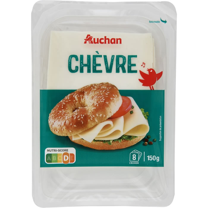 AUCHAN Chèvre en tranches