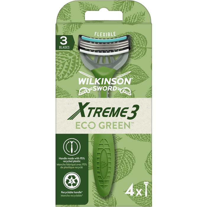 WILKINSON Xtreme 3 Eco Green Rasoir jetable 3 lames
